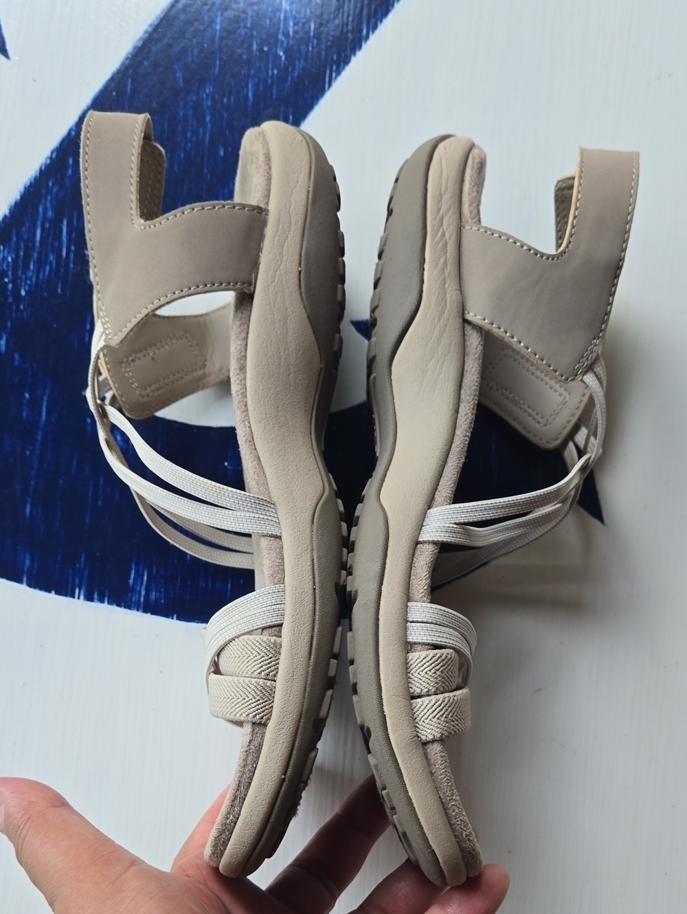 Skechers Reggae Slim Simply Stretch Tan  Sandal Size US 7 - Picture 6 of 10
